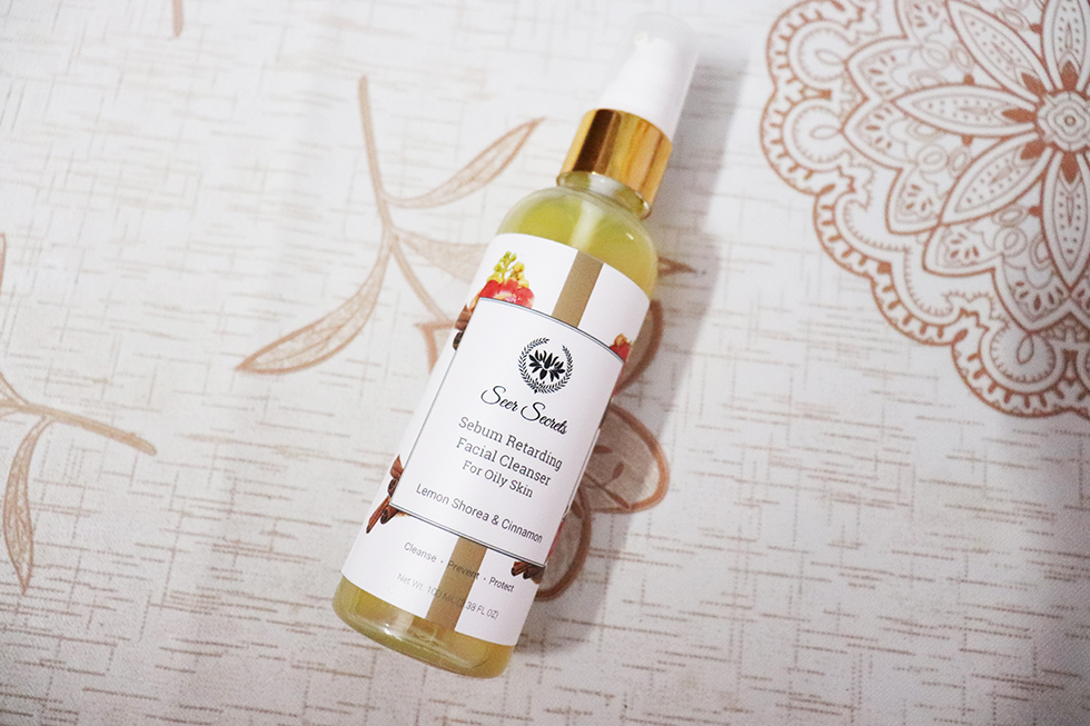 Seer Secret’s Lemon Shorea Cinnamon Sebum Retarding Facial Cleanser Review