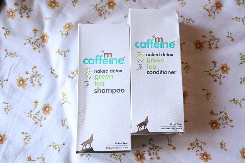 mCaffein naked detox green tea Shampoo & Conditioner Review