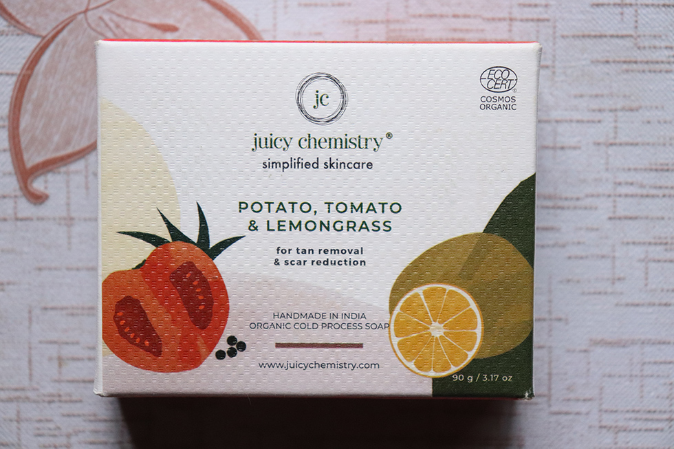 Juicy Chemistry Potato, Tomato & Lemongrass Organic Soap Review